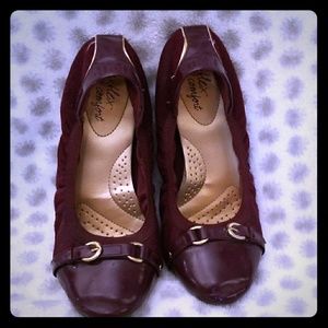 Burgundy Ballet Flats